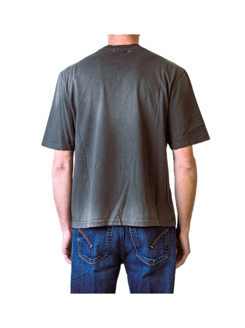 relaxed fit t-shirt/ cotton jersey/ sunfaded wash/ star golden goose print Golden Goose | GUP01873.P002419.60666CHARCOAL